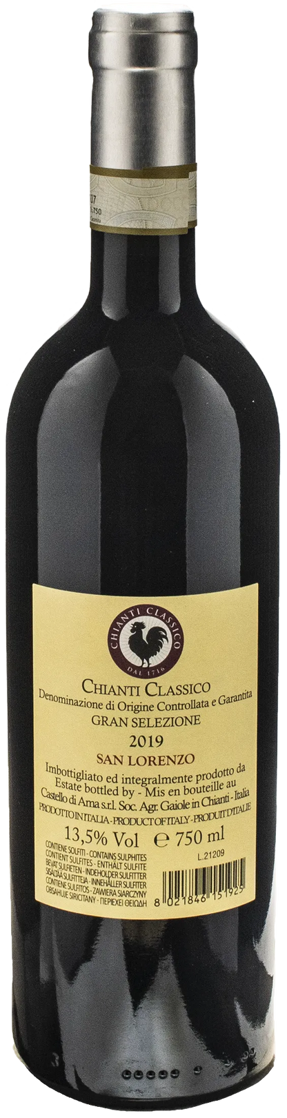 Castello di Ama Chianti Classico Gran Selezione San Lorenzo 2019