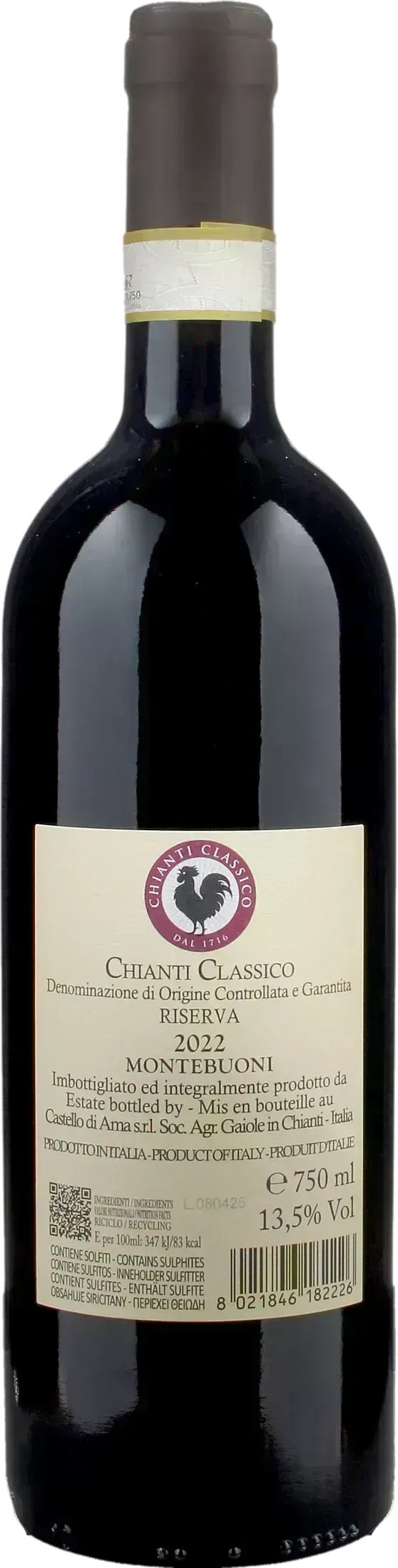 Castello di Ama Chianti Classico Montebuoni Riserva 2022