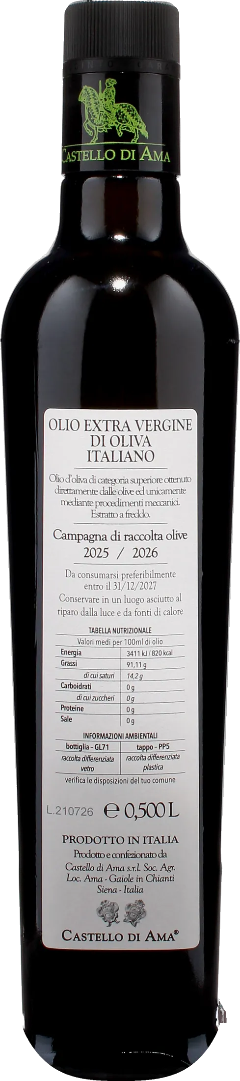 Castello di Ama Aceite de Oliva Virgen Extra 0.5L 2025