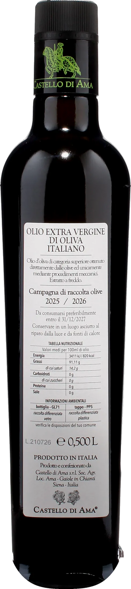 Castello di Ama Aceite de Oliva Virgen Extra 0.5L 2025
