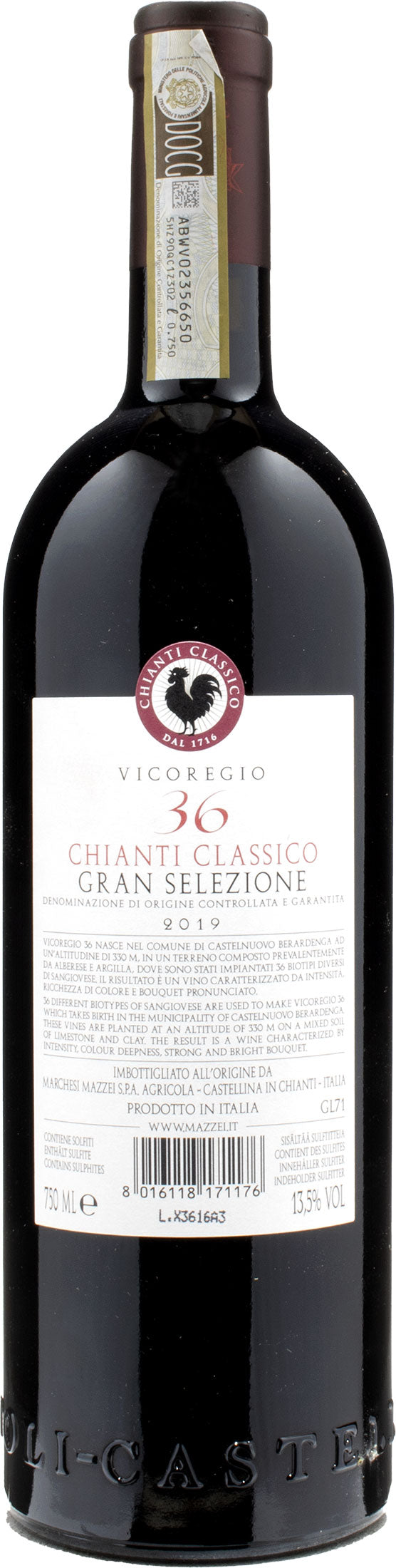 Castello di Fonterutoli Chianti Classico Gran Selezione Vicoregio36 2019