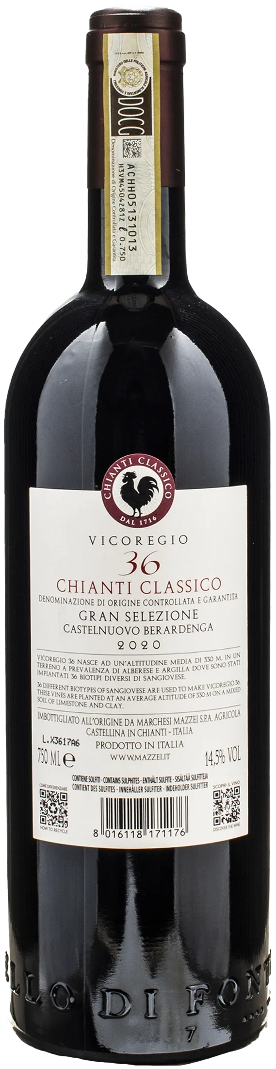 Castello di Fonterutoli Chianti Classico Gran Selezione Vicoregio36 2020