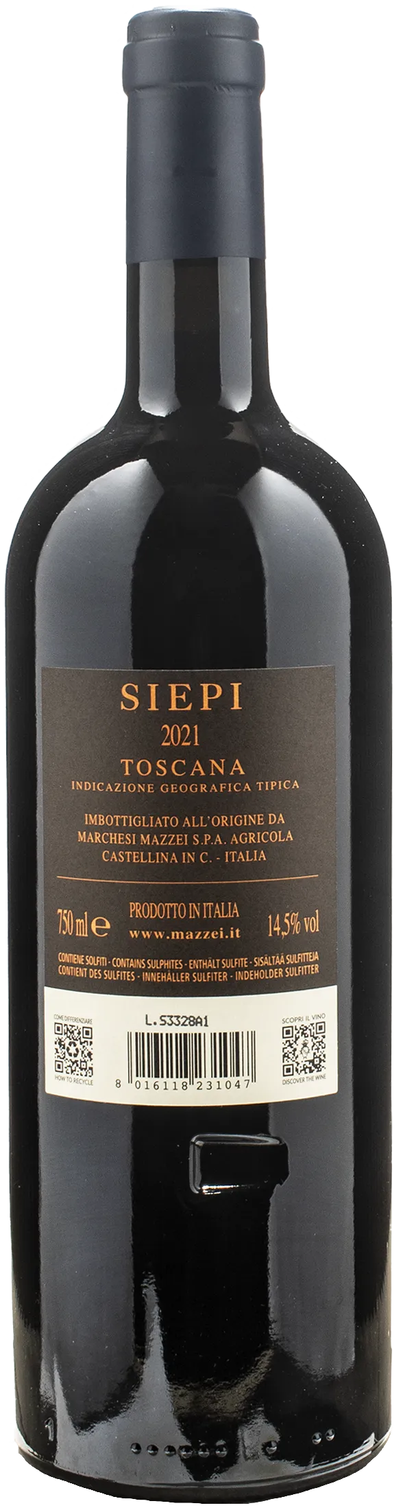 Castello di Fonterutoli Siepi 2021