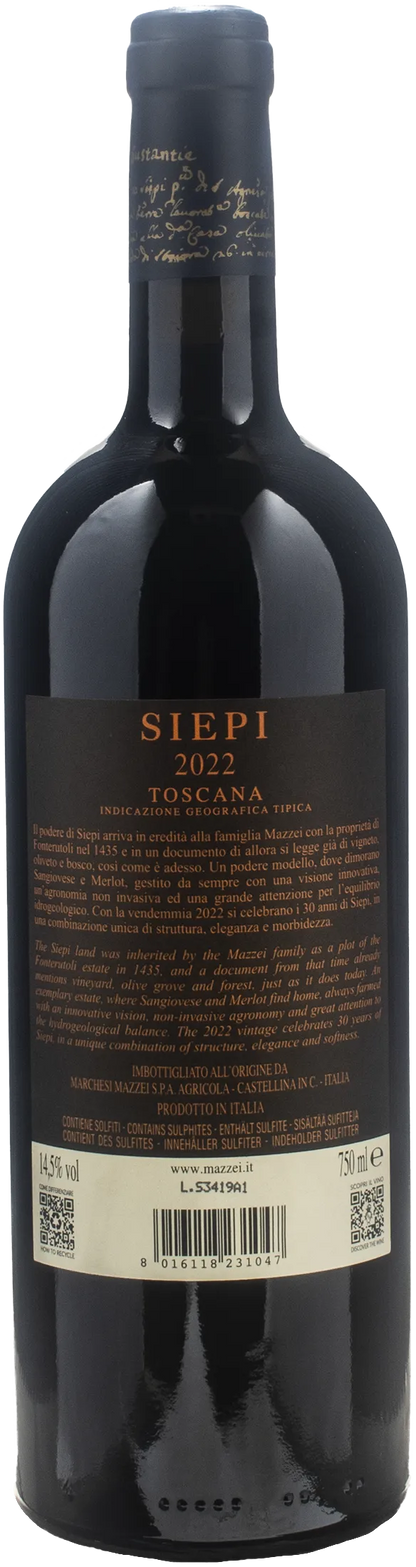 Castello di Fonterutoli Siepi 2022