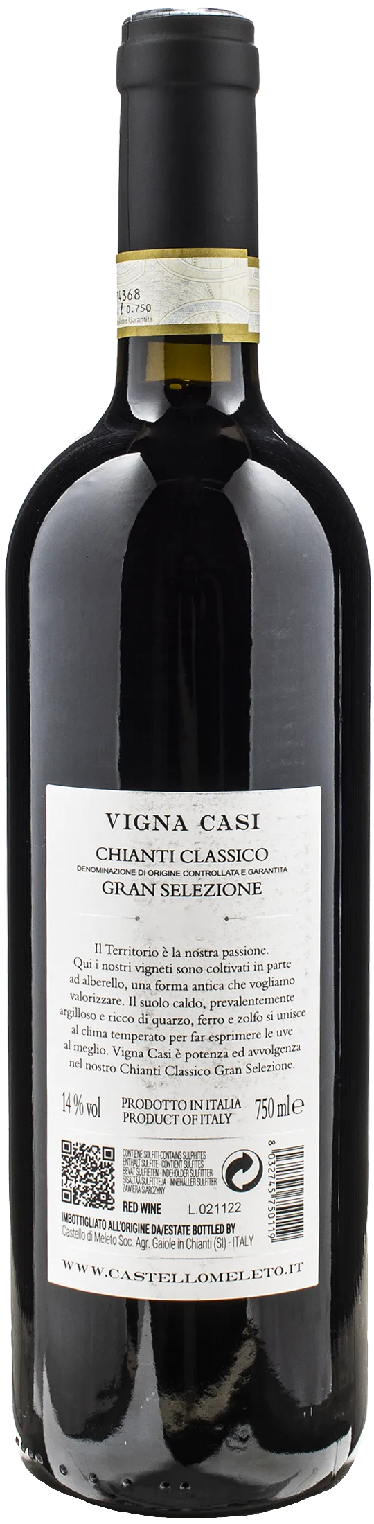 Castello di Meleto Chianti Classico Gran Selezione Vigna Casi 2019