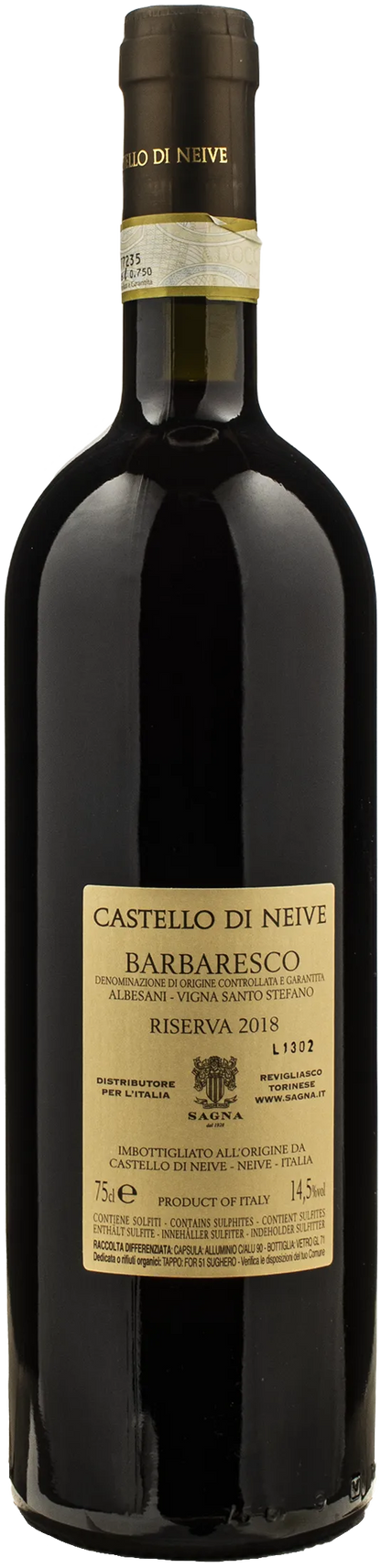 Castello di Neive Barbaresco Santo Stefano Riserva 2018
