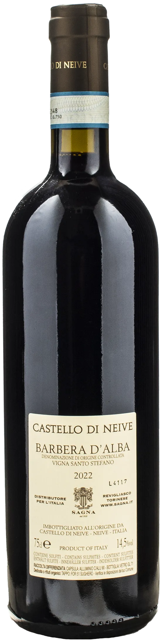 Castello di Neive Barbera d'Alba Santo Stefano 2022
