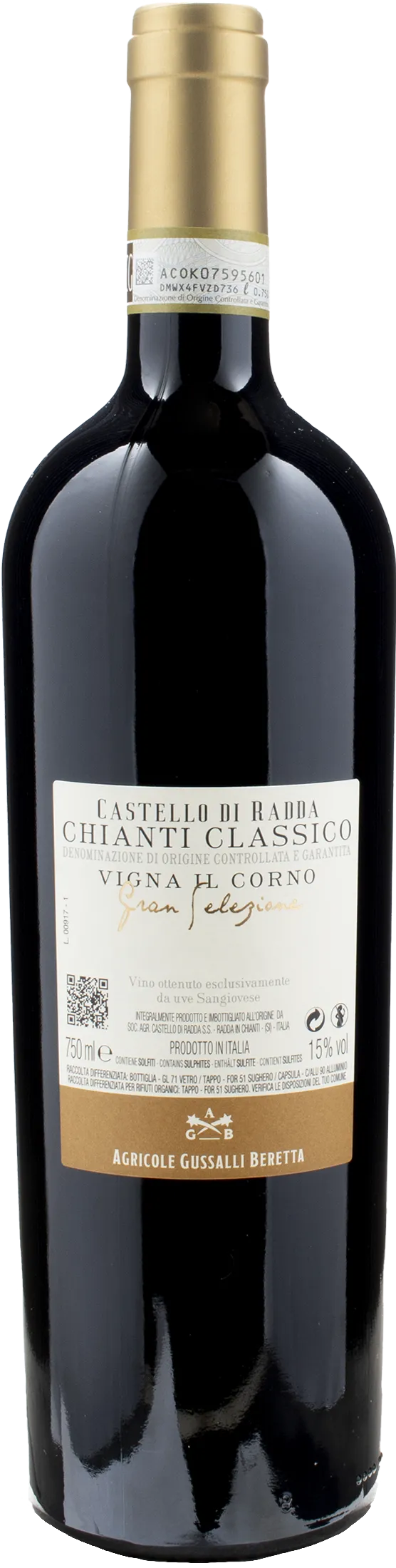 Castello di Radda Chianti Gran Selezione Vigna il Corno 2017