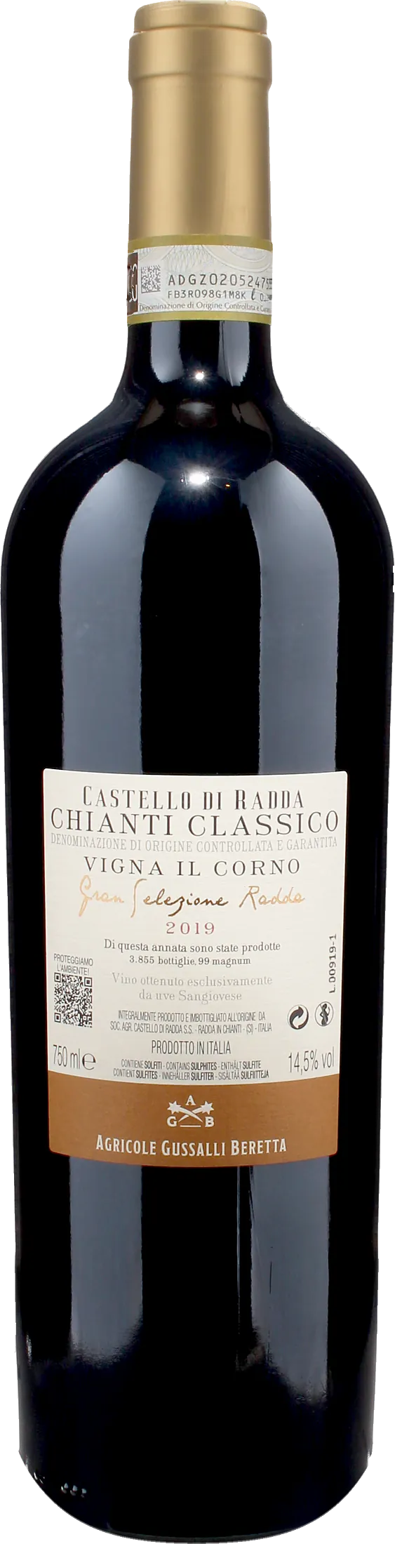 Castello di Radda Chianti Gran Selezione Vigna il Corno 2019