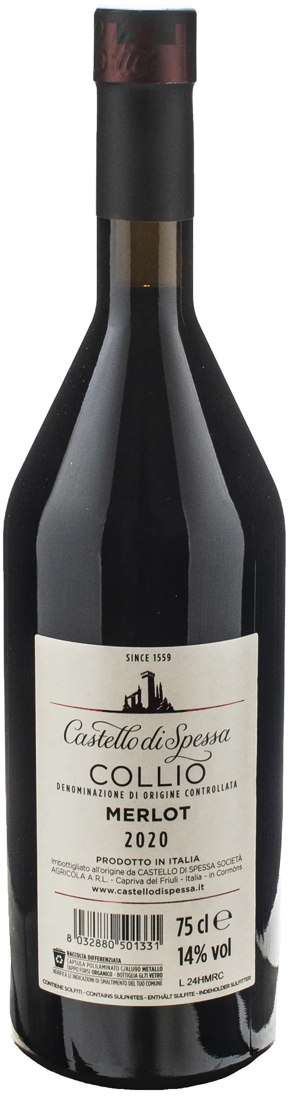 Castello di Spessa Collio Merlot Torriani 2020