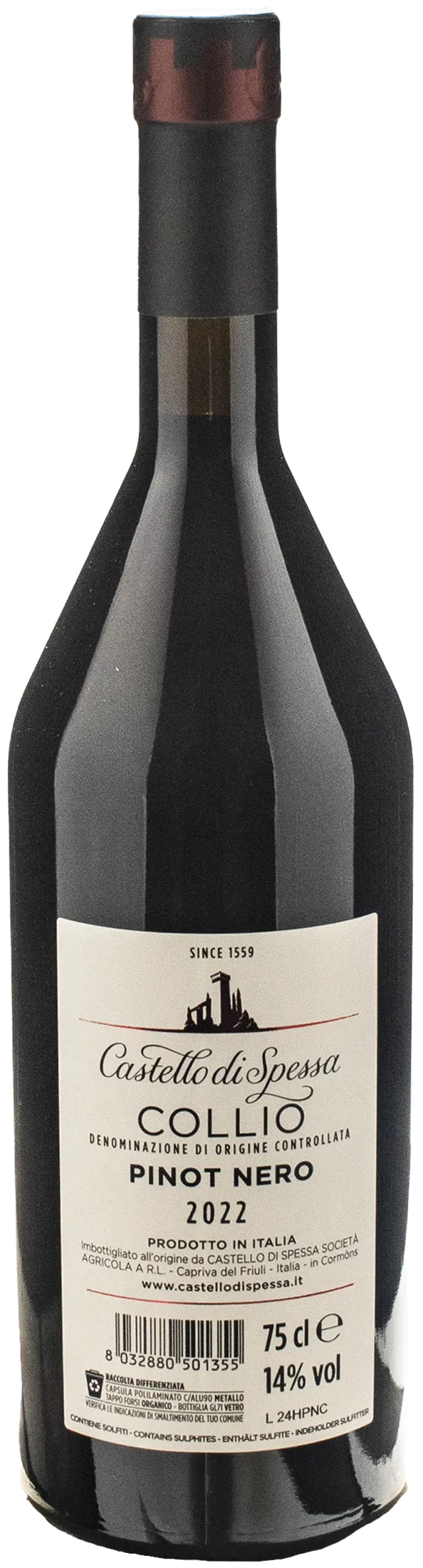 Castello di Spessa Collio Pinot Nero Casanova 2022