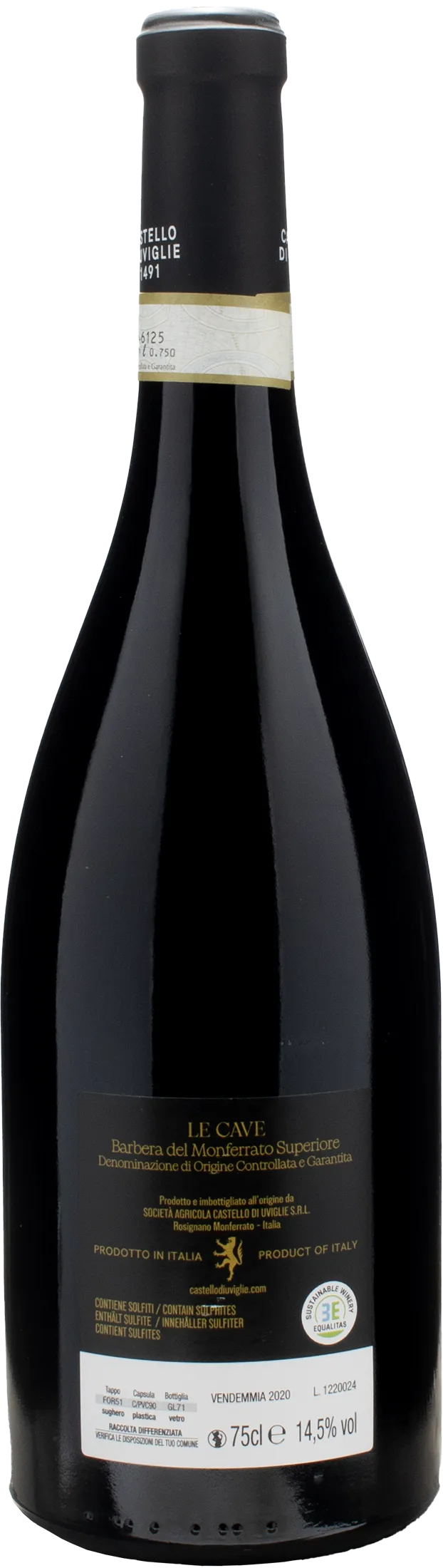 Castello di Uviglie Barbera Del Monferrato Superiore Le Cave 2020