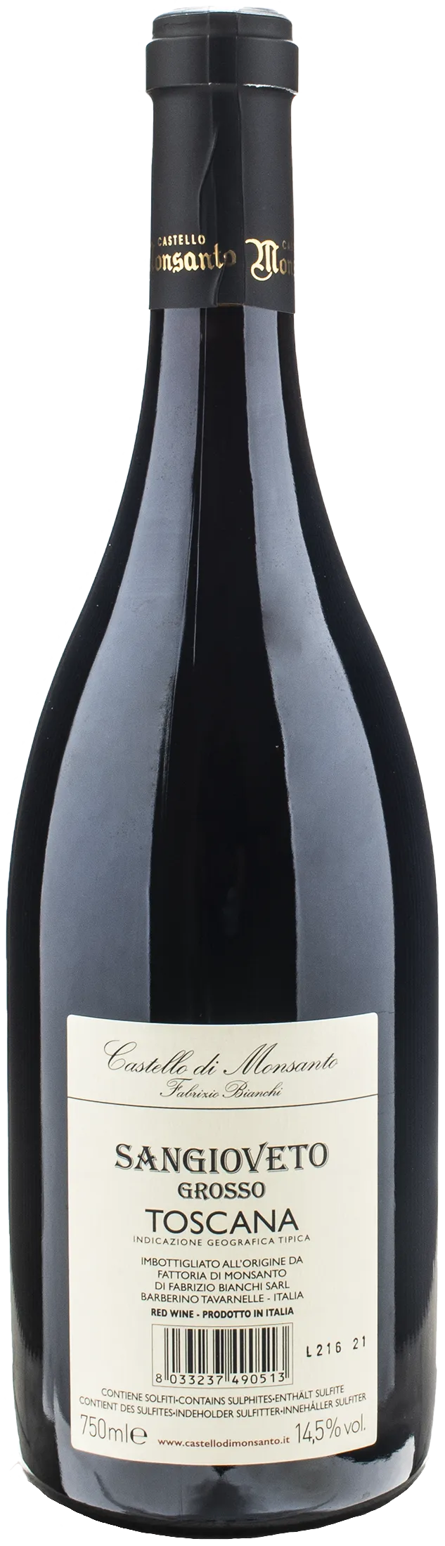 Castello di Monsanto Fabrizio Bianchi Sangioveto Grosso 2018