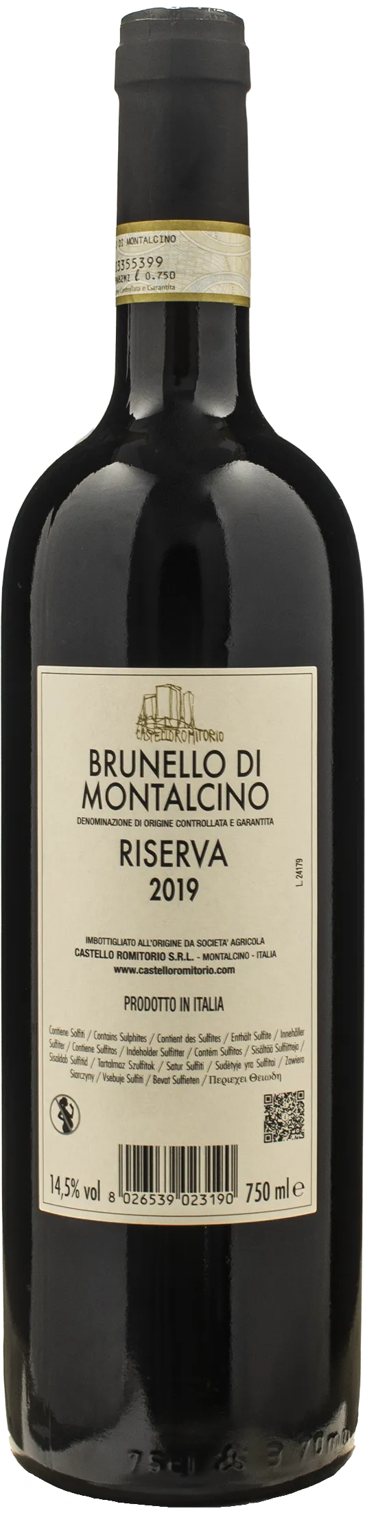 Castello Romitorio Brunello di Montalcino Riserva 2019