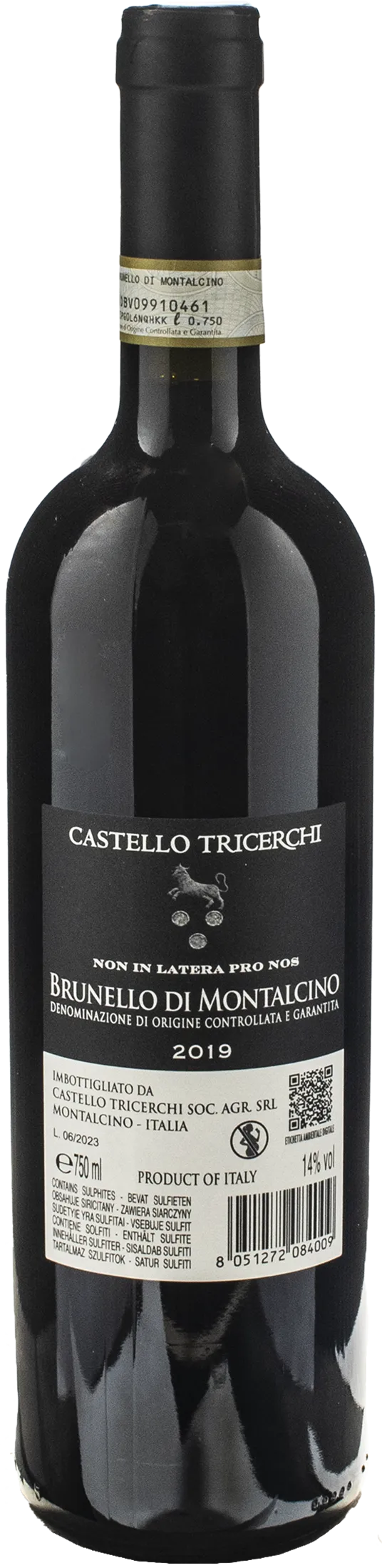 Castello Tricerchi Brunello di Montalcino 2019