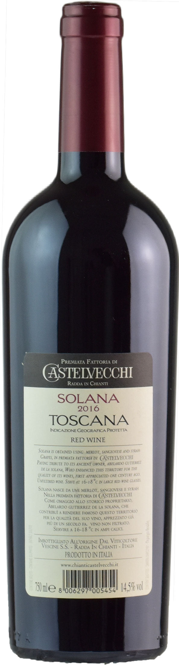 Castelvecchi Solana 2016