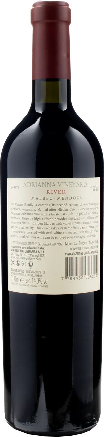Catena Zapata Adrianna Vineyard River Malbec 2020