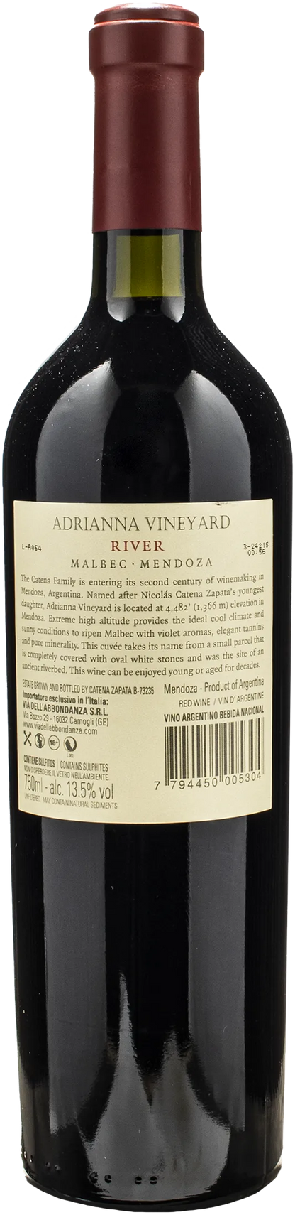 Catena Zapata Adrianna Vineyard River Malbec 2021