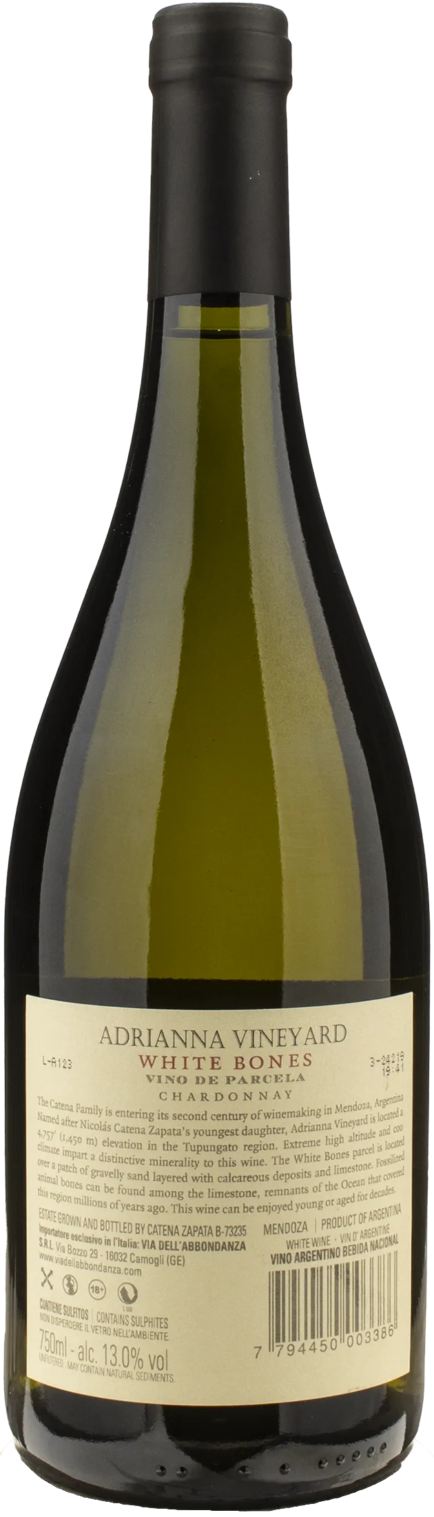 Catena Zapata Adrianna Vineyard White Bones Chardonnay 2022