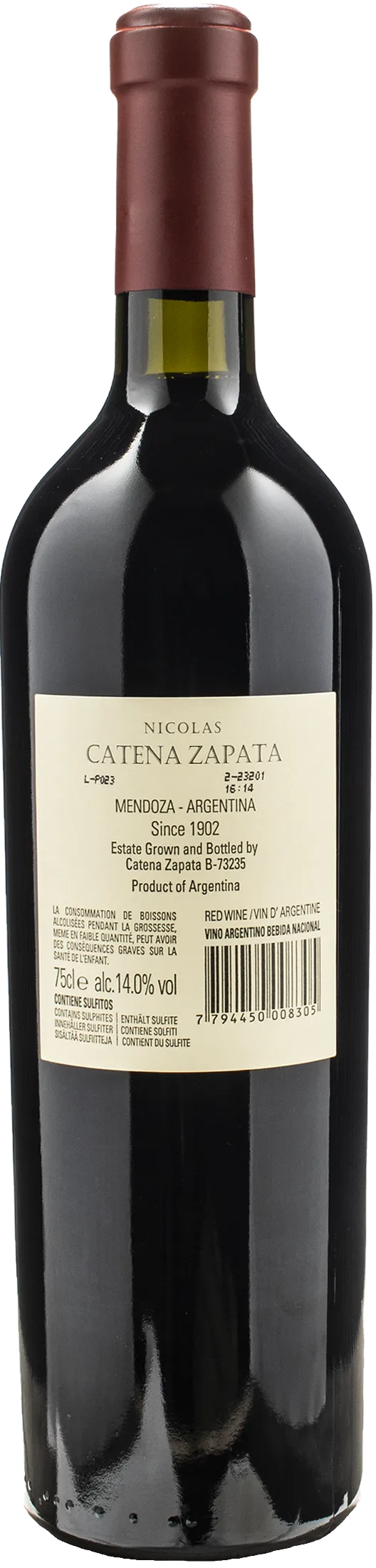 Catena Zapata Nicolas Catena Zapata 2020