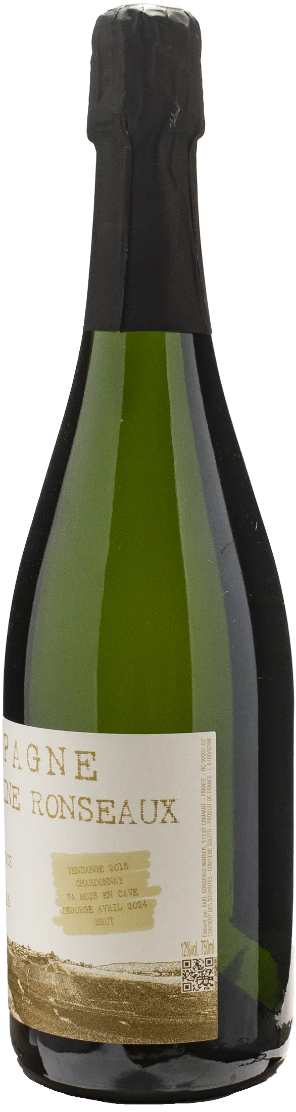 Catherine Ronseaux Champagne Grand Cru Blanc de Blancs A Cramant 2015