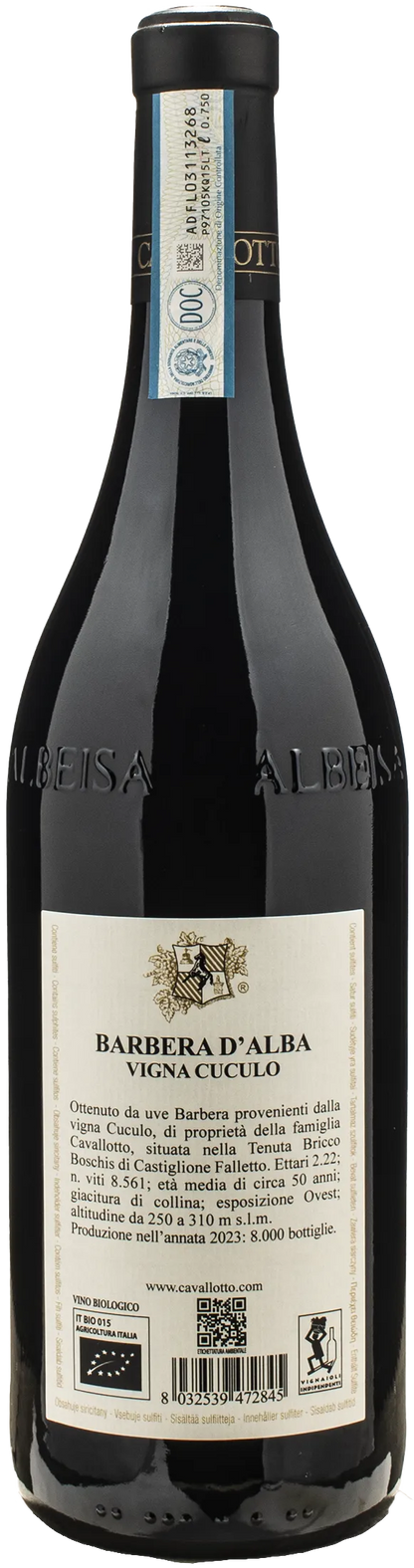 Cavallotto Barbera d'Alba Superiore Vigna del Cuculo 2023