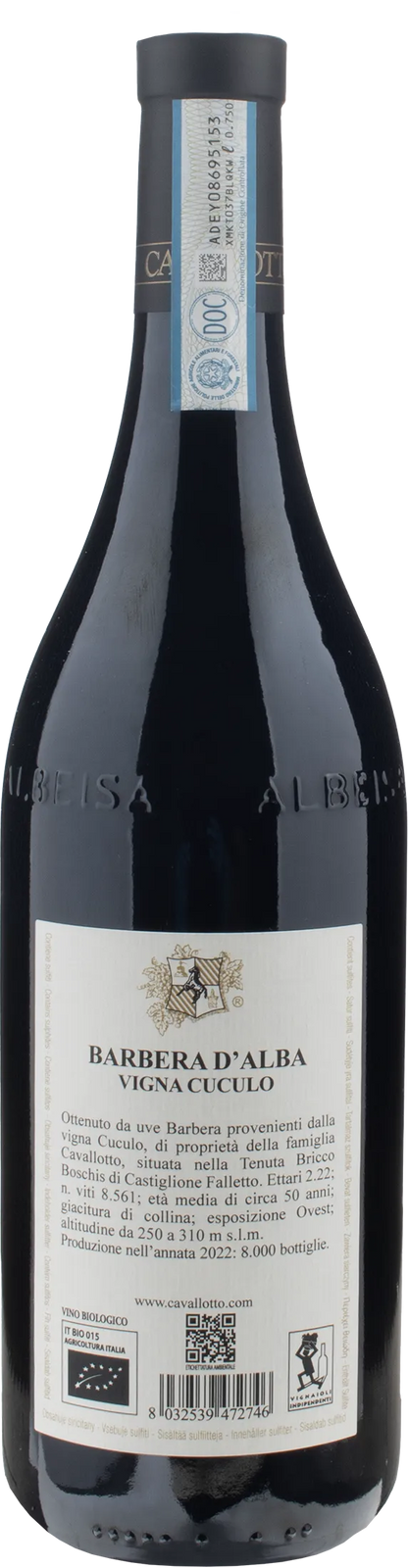 Cavallotto Barbera d'Alba Vigna del Cuculo Superiore 2022