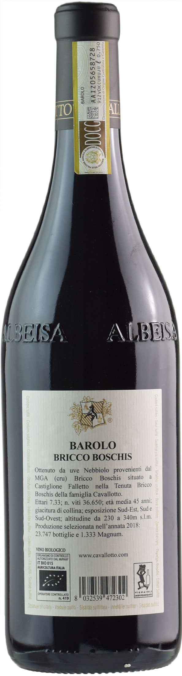 Cavallotto Barolo Bricco Boschis 2018