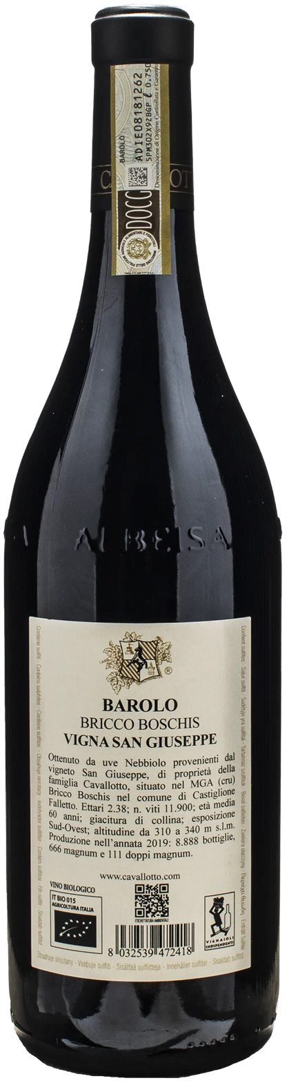 Cavallotto Barolo Riserva Bricco Boschis Vigna San Giuseppe 2019