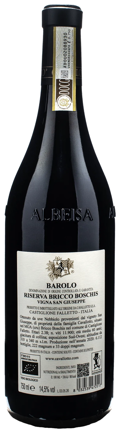 Cavallotto Barolo Riserva Bricco Boschis Vigna San Giuseppe 2020