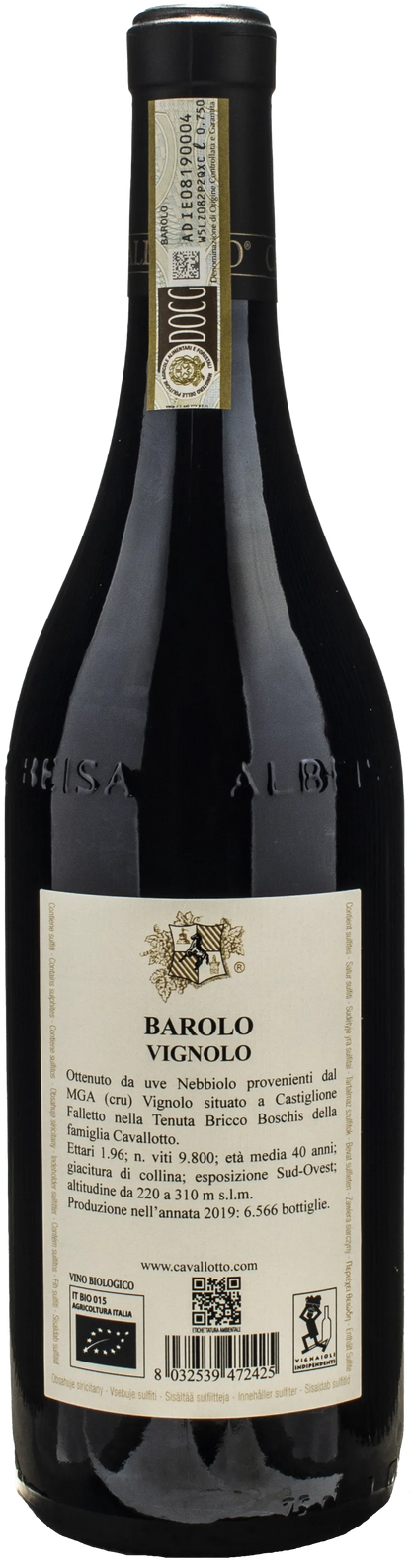 Cavallotto Barolo Riserva Vignolo 2019