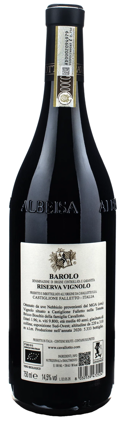 Cavallotto Barolo Riserva Vignolo 2020