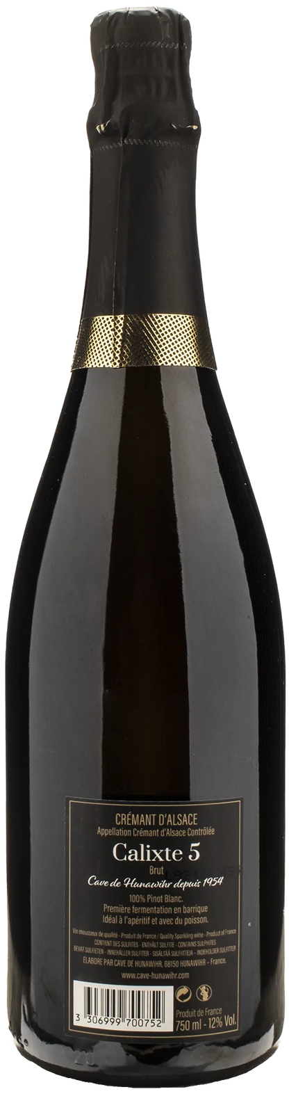 Cave de Hunawihr Cremant d'Alsace Calixte 5 Brut