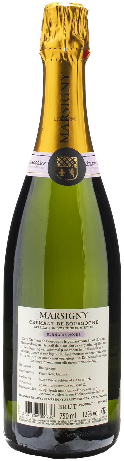 Caves de Marsigny Cremant de Bourgogne Blanc de Noirs Brut