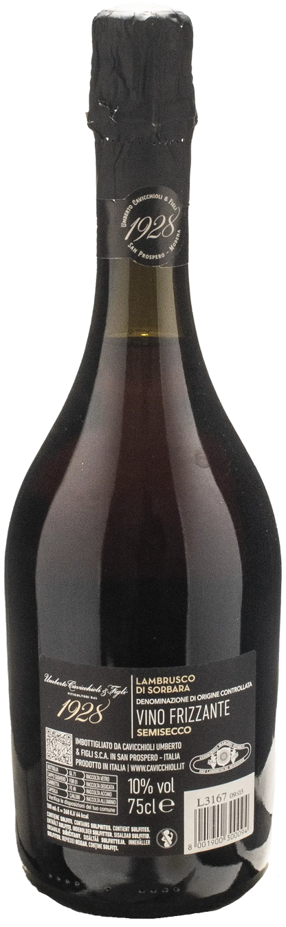 Cavicchioli Lambrusco di Sorbara 1928 Semisecco