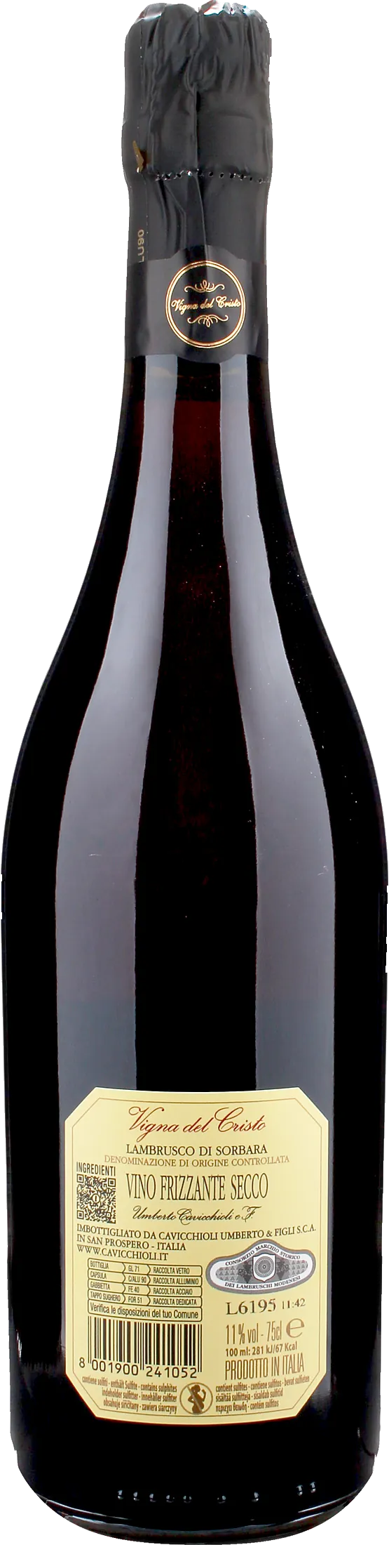 Cavicchioli Lambrusco di Sorbara Vigna del Cristo Secco 2025