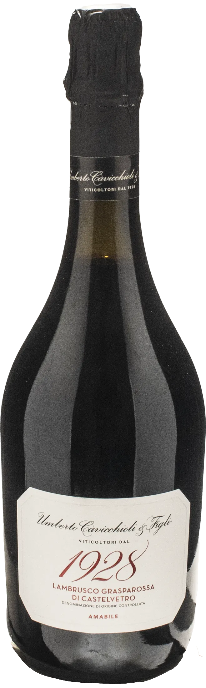 Cavicchioli Lambrusco Grasparossa di Castelvetro 1928 Amabile