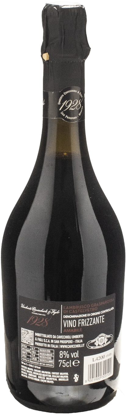 Cavicchioli Lambrusco Grasparossa di Castelvetro 1928 Amabile