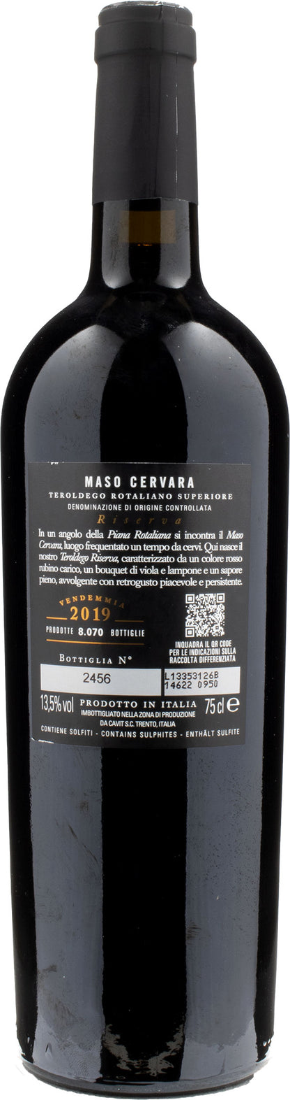 Cavit Maso Cervara Teroldego Rotaliano Superiore Riserva 2019