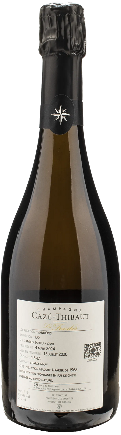 Cazé-Thibaut Champagne Blanc de Blancs Les Fourches Brut Nature 2019