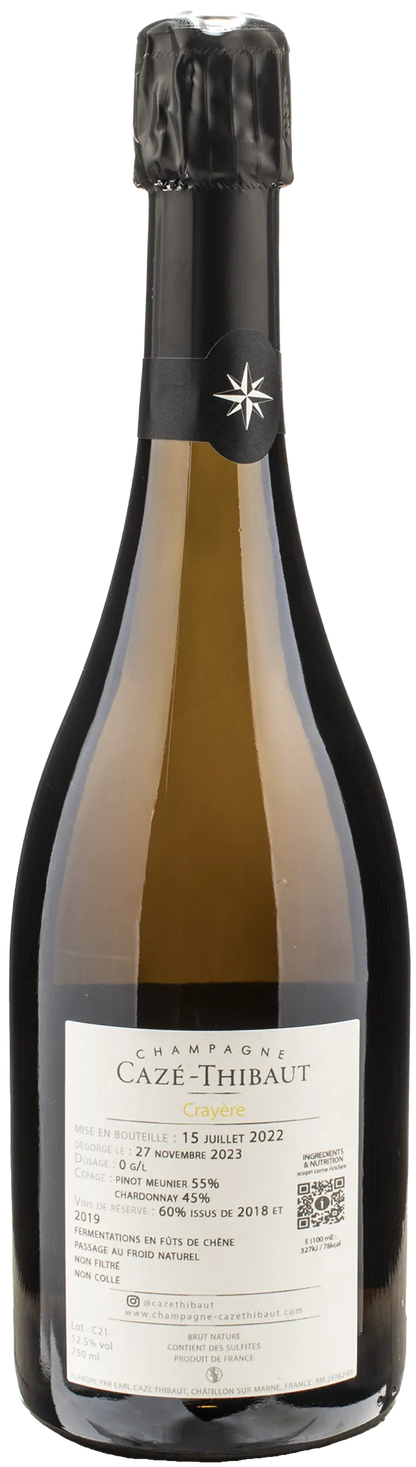 Caze Thibaut Champagne Brut Nature Crayere