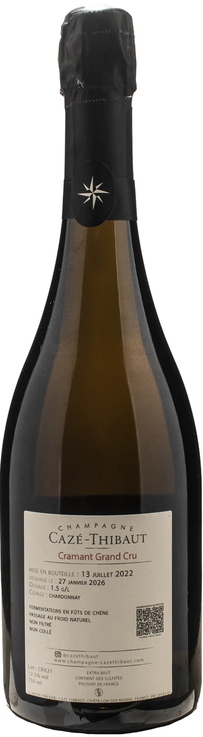 Caze Thibaut Champagne Grand Cru Cramant Extra Brut Vieilles Vignes 2021