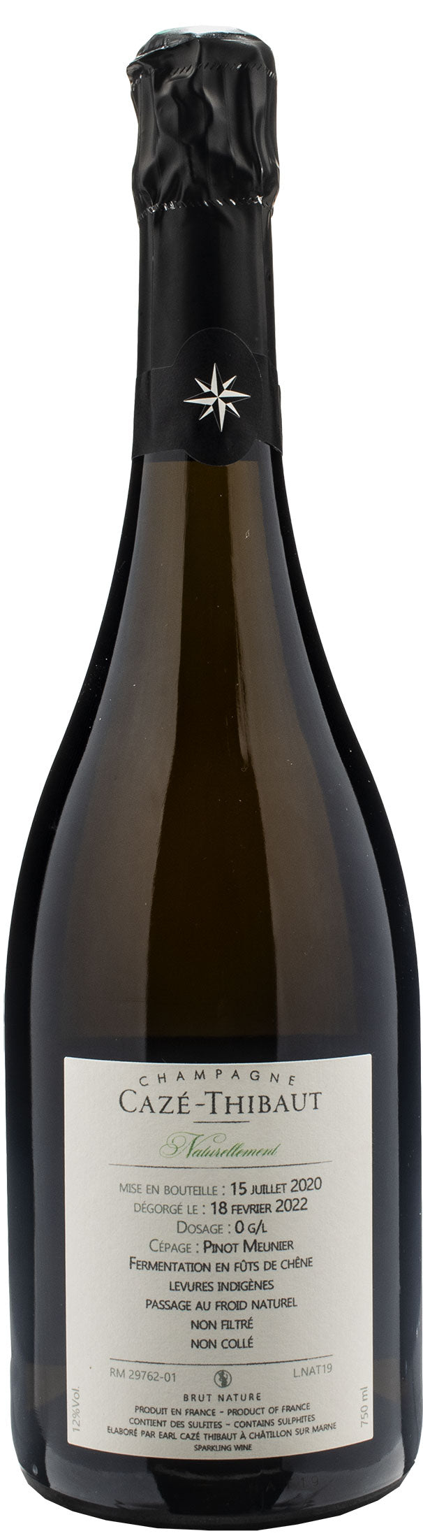 Cazè-Thibaut Champagne Naturellement Brut Nature