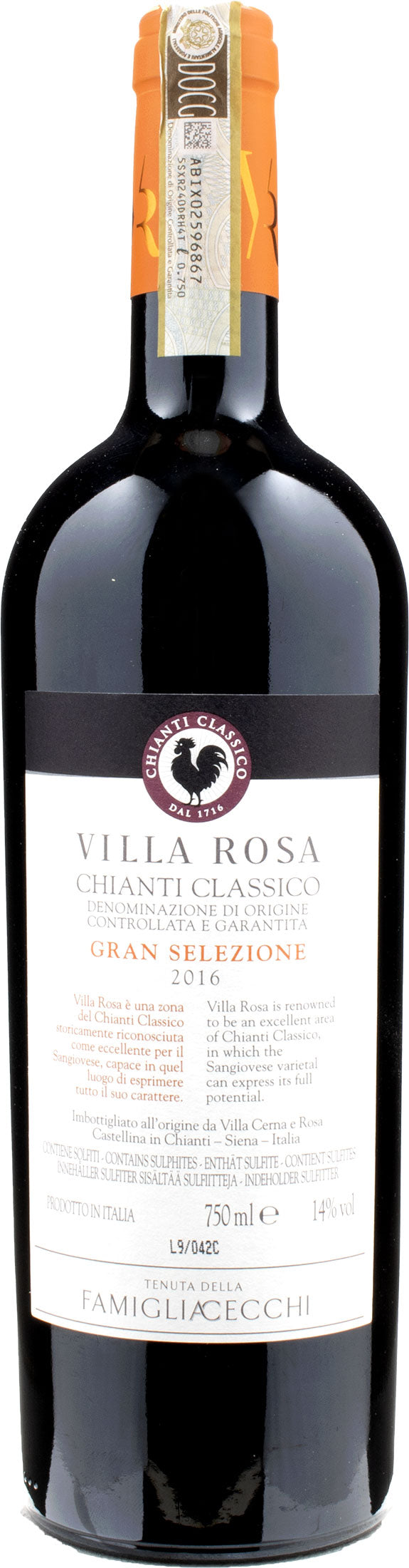 Cecchi Chianti Classico Gran Selezione Villa Rosa 2016