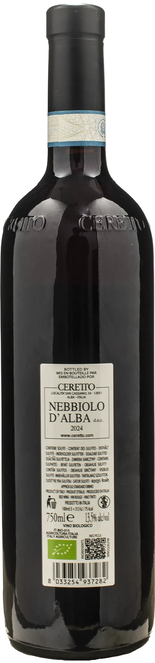 Ceretto Nebbiolo d'Alba Bernardina 2024