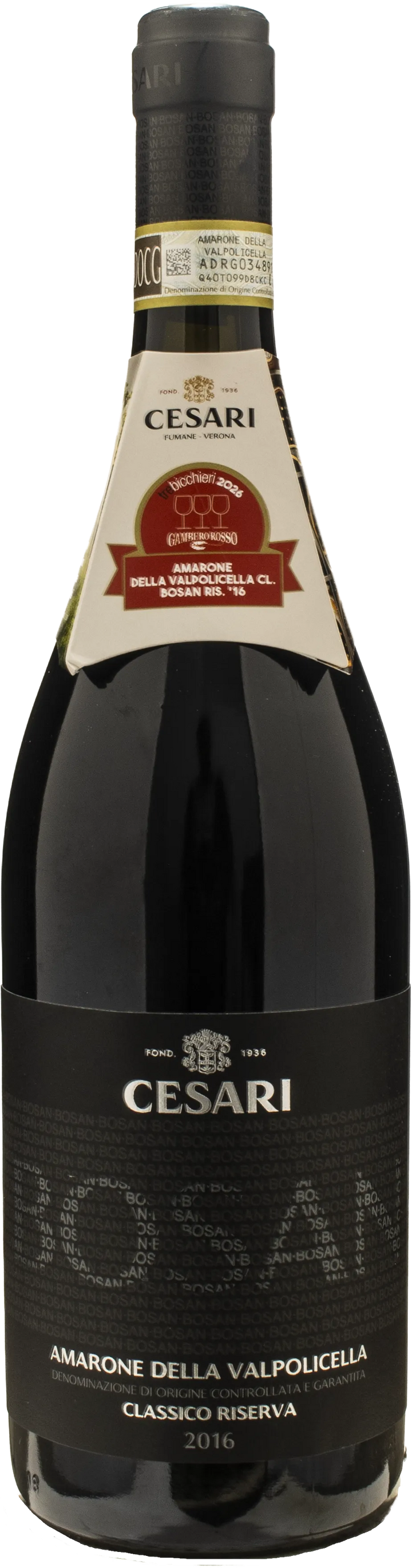Cesari Amarone della Valpolicella Classico Bosan Riserva 2016