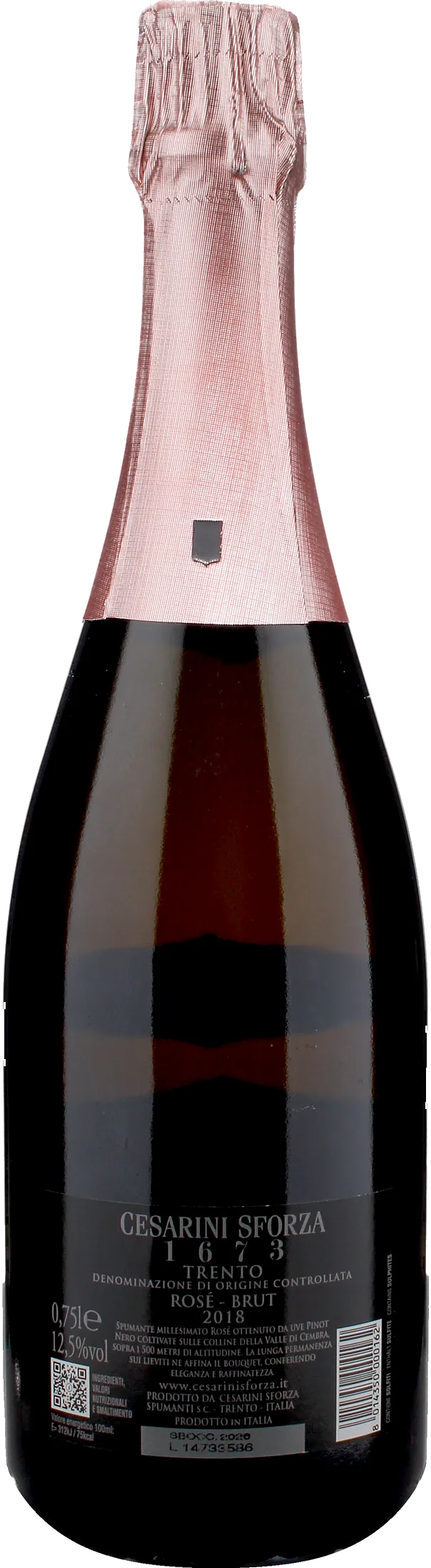 Cesarini Sforza 1673 Trento Brut Rosè 2018