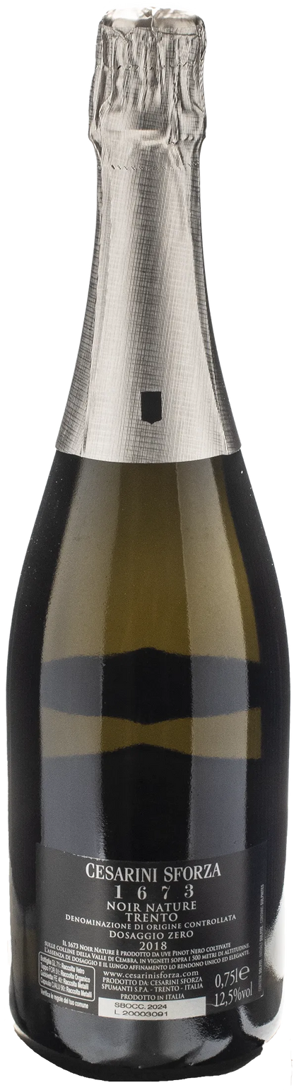 Cesarini Sforza 1673 Trento Noir Nature Metodo Classico 2018
