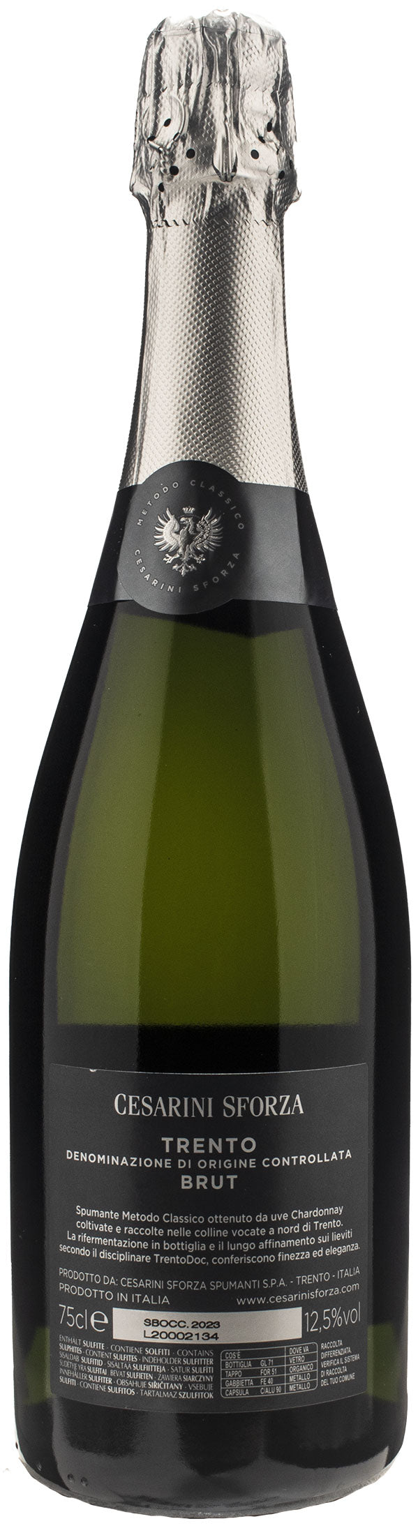 Vino spumante Cesarini Sforza Trento Brut Chardonnay DOC | XtraWine