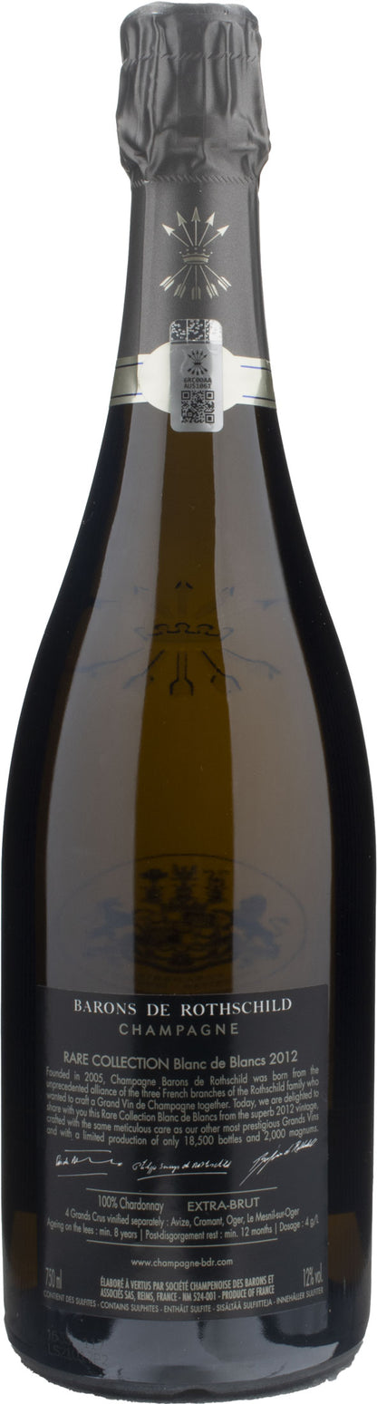 Champagne Barons de Rothschild Rare Collection Blanc de Blancs Extra Brut 2012
